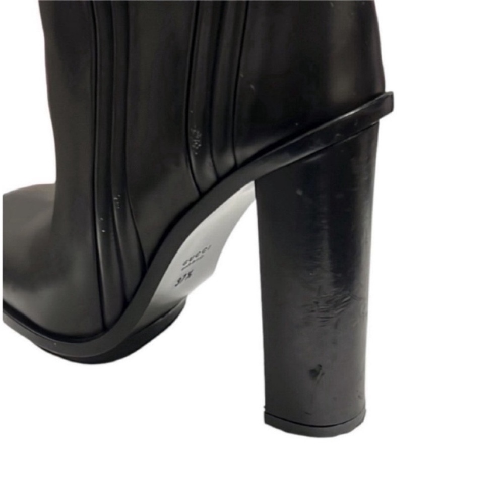 Gucci Black Leather Lifford Riding Boots Size 37.5 - Picture 6 of 11